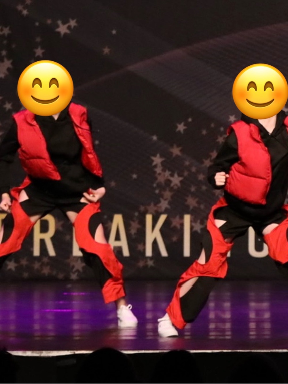 3-piece hip-hop dance costume